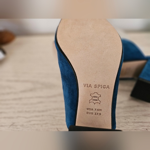 Via Spiga Heels♡Teal NWOT💙 - Picture 4 of 6